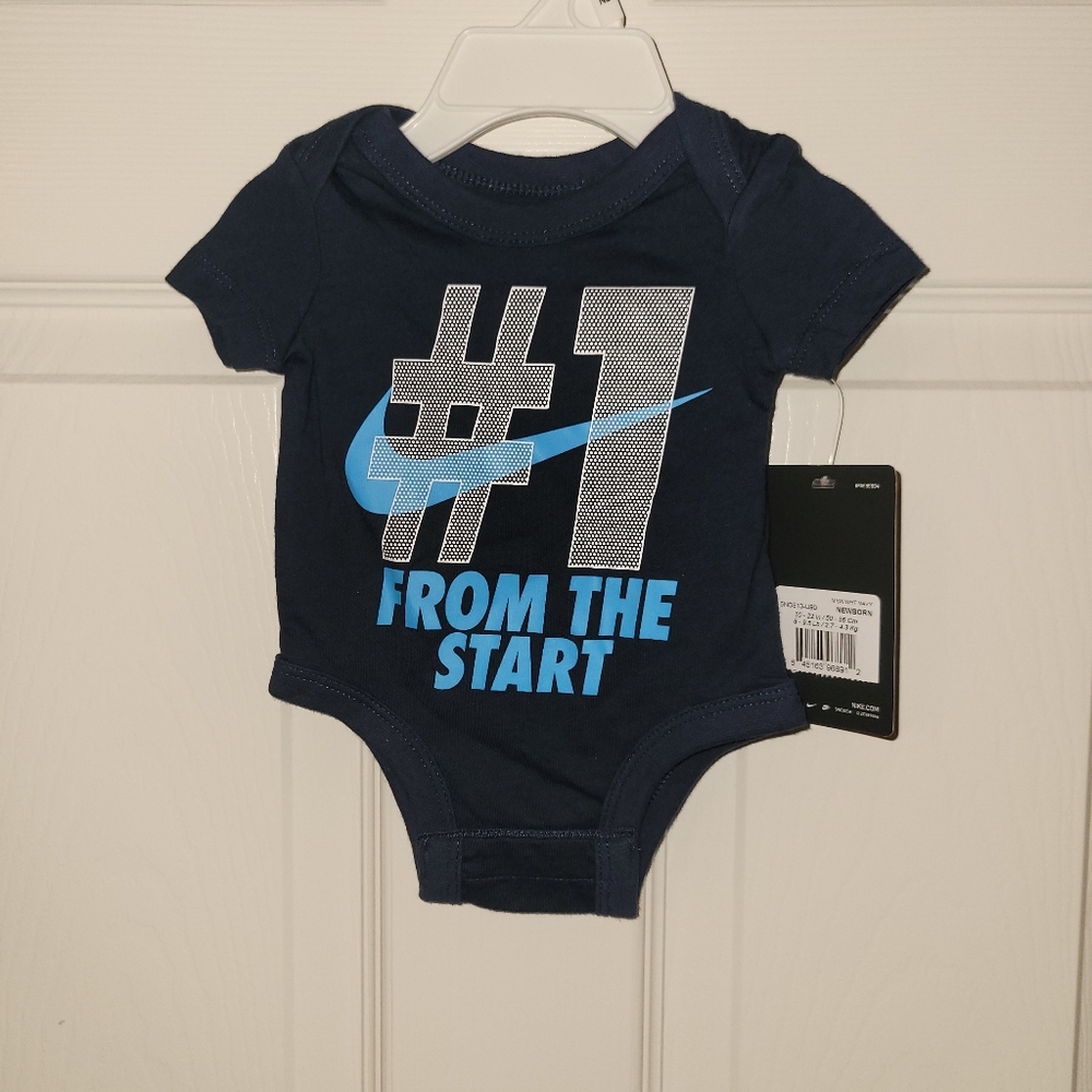 Nike infant bodysuit navy